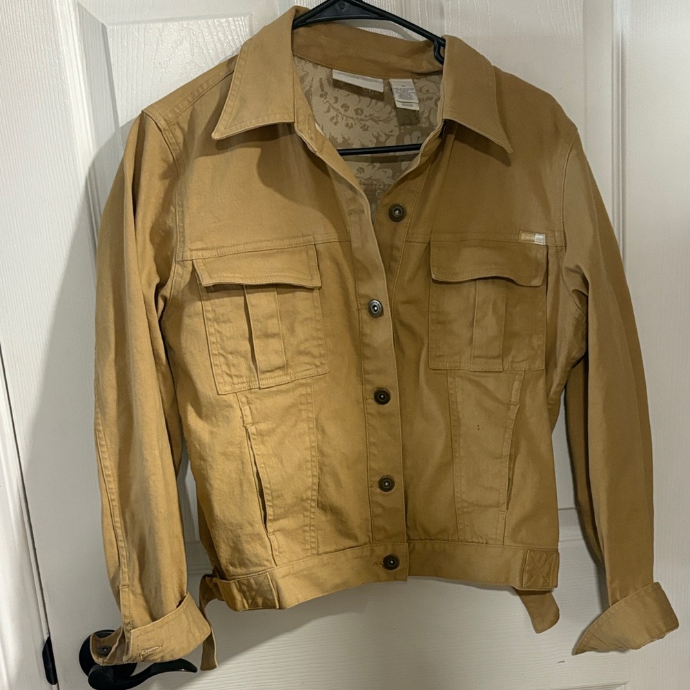 Liz Claiborne Camel Utility Jacket